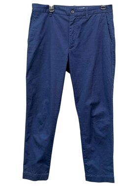 POLO Ralph Lauren Women's Size 12 Navy Slim Chino Pants Cotton Stretch Preppy